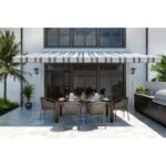 SunSetter Motorized Woven Acrylic Retractable Standard Patio Awning SunSetter