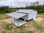 30x71x14 Metal Building with Lean To