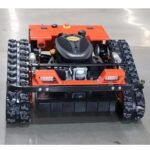 Deepkron Robotic Lawn Mower Gasoline Rato 225cc 9HP Remote Controlled Tracked Lawn Mower All-Terrain Robotor Mower Classic