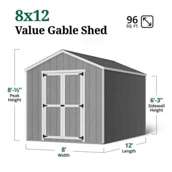 Little Cottage Co Value Gable Wood Shed Kit