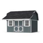Little Cottage Co Classic Gambrel Barn Shed with Overhang