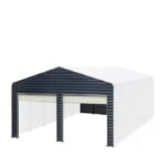 Metal Shed Carport Add-On Package Kit For TMG-MSC2020F