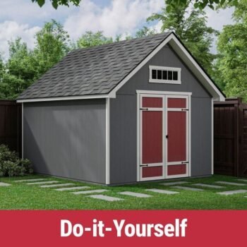 Handy Home Products Tribeca 10x12 Do-It Yourself Wooden Storage Shed with Floor