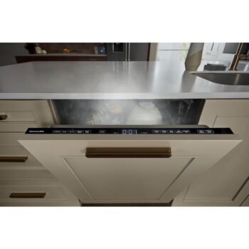 KitchenAid 44 dBA Panel-Ready Two-Rack Flush Dishwasher with Door-Open Dry System