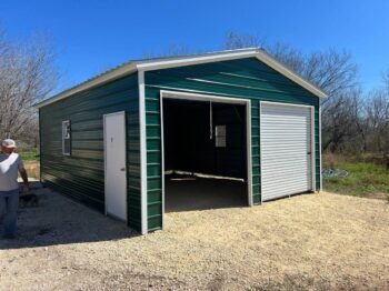 Delivered and Installed the Istanbul Installed metal Garage 18x30x9 from big buildings direct the metal building specialist