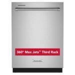 KitchenAid 24" 360 Max Jets Third Rack Top Control Built-In Dishwasher with Advanced ProDry System and Ultra-bright LED Lighting
