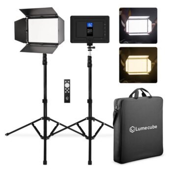 Lume Cube Studio Panel LED 2-Light Kit with Barndoors and Stand