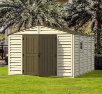Duramax 10x13 Woodbridge Plus Vinyl Shed with Foundation 40234
