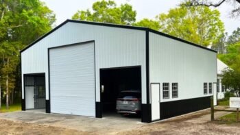 Delivered and Installed Discover 38x40 Pre Engineered metal Garage from big buildings direct the metal building specialist
