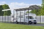 Delivered and Installed RV Cover the Diablo 12x40x14 from big buildings direct the metal building specialist