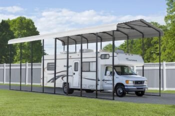 Delivered and Installed RV Cover the Diablo 12x40x14 from big buildings direct the metal building specialist