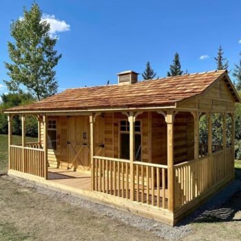 Farmhouse Western Red Cedar Wood Storage Shed Cedarshed