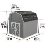 Kennesaw 10 ft. W x D Do-it Yourself Outdoor Wood Storage Shed