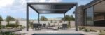 PURPLE LEAF Louvered Pergola Outdoor Aluminum Pergola with Adjustable Roof for Deck Backyard Garden Hardtop Gazebo