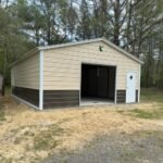 Delivered and Installed Tri-City Side Garage 20x30x9 from big buildings direct the metal building specialist