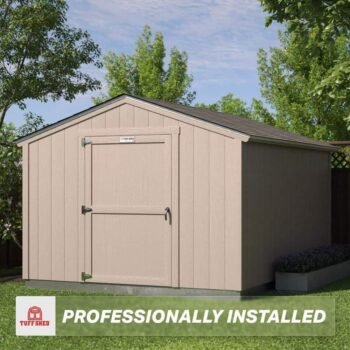 Tuff Shed Professional Install Tahoe Series 10 ft. W x 12 ft. D Wood Shed Providence Storage 8 ft. H Sidewall